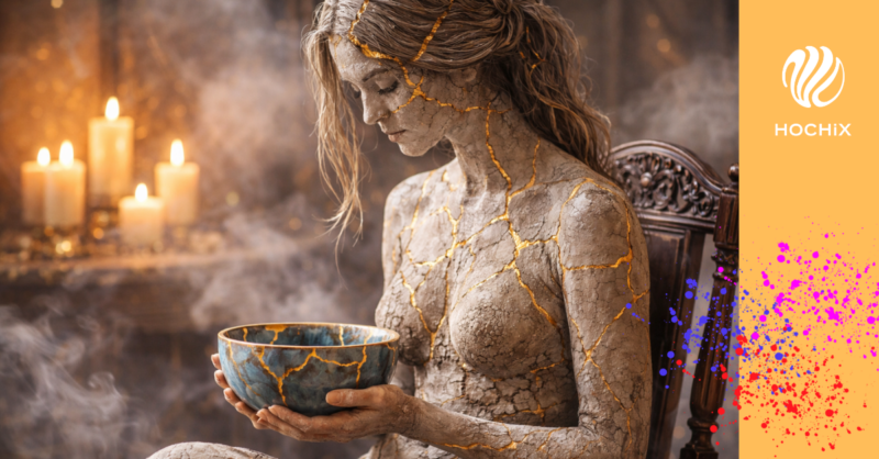 Kintsugi und seelische Narben - Wie aus Bruechen Goldspuren werden