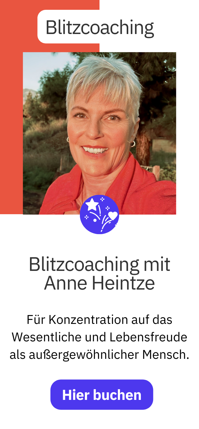 Blitzcoaching mit Anne Heintze