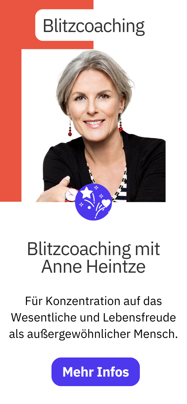 Blitzcoaching mit Anne Hentze